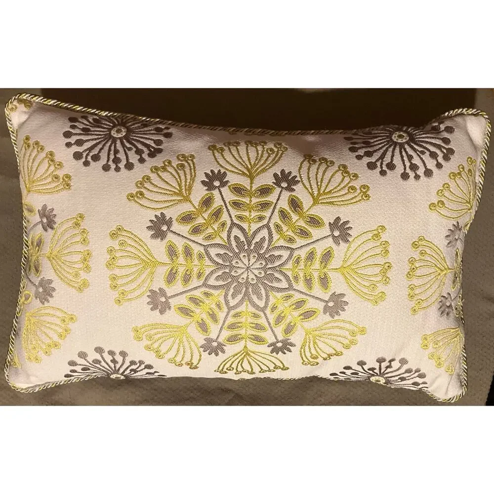 Waverly Kaleidoscope Sterling 12X20 Decorative Throw Lumbar Pillow